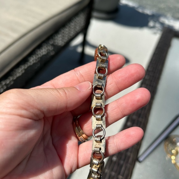 4/$100 GOLDSTONE RED Stone Bracelet 7 inches 🍷 - Picture 7 of 9